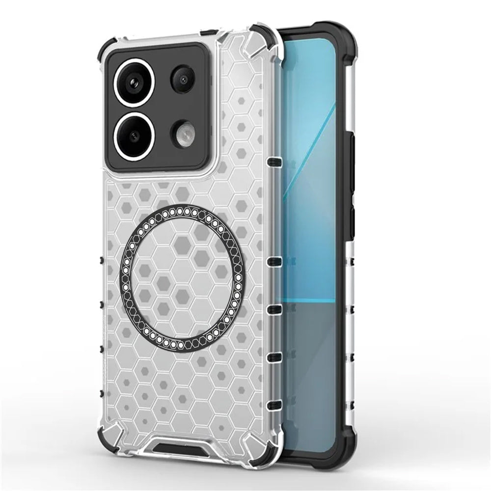 Techsuit - HoneyComb Shield MagSafe - Xiaomi Redmi Note 13 Pro 5G / Poco X6 - White