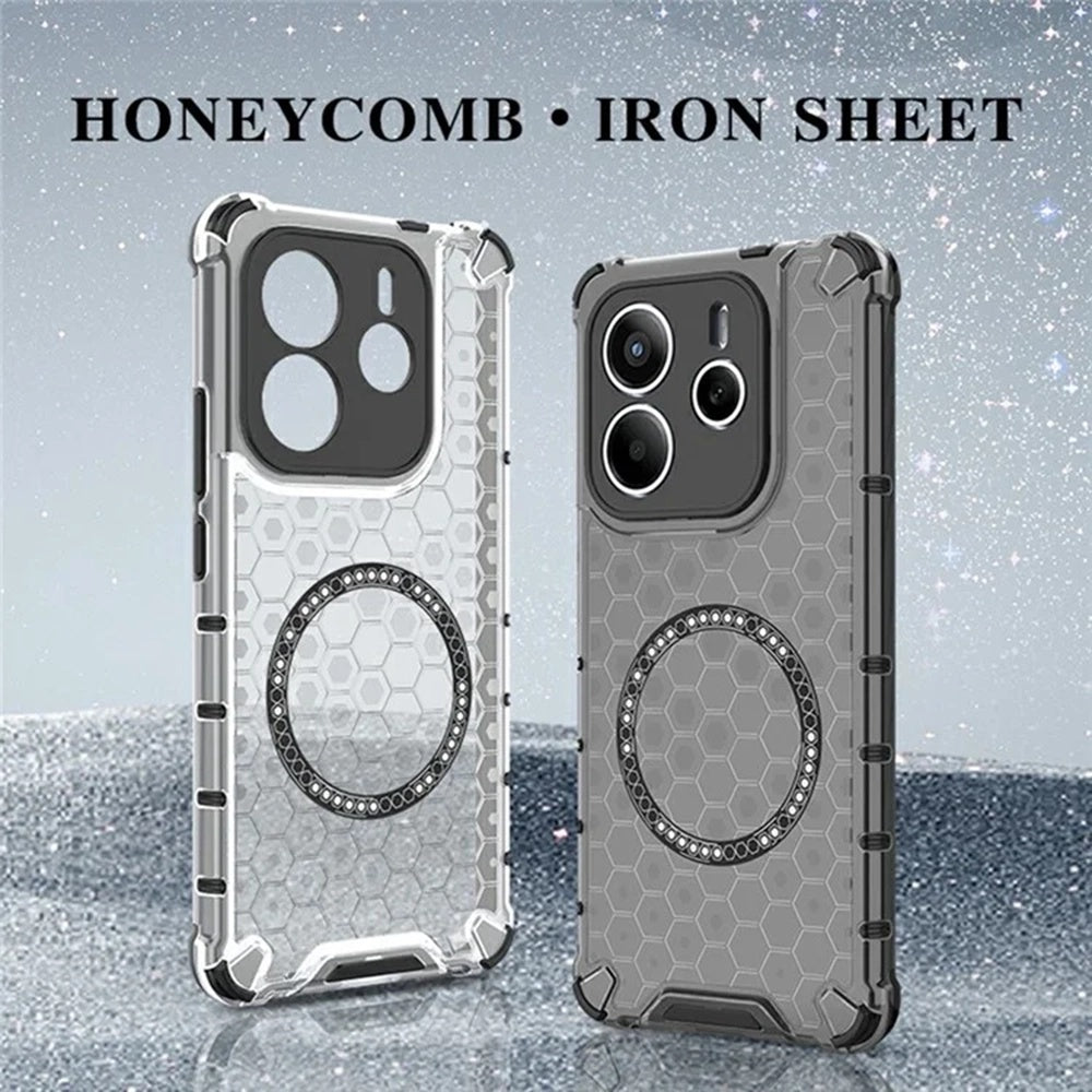 Techsuit - HoneyComb Shield MagSafe - Xiaomi Redmi Note 14 5G - White