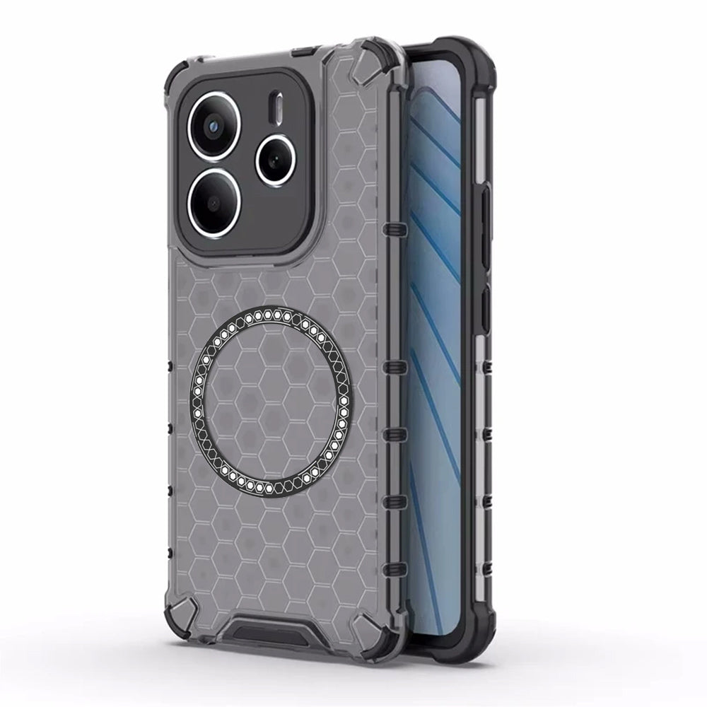 Techsuit - HoneyComb Shield MagSafe - Xiaomi Redmi Note 14 5G - Black