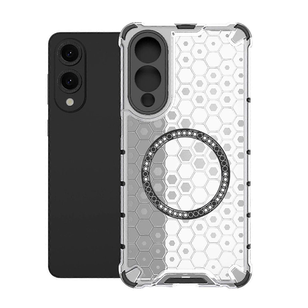 Techsuit - HoneyComb Shield MagSafe - Galaxy S25 Edge - White