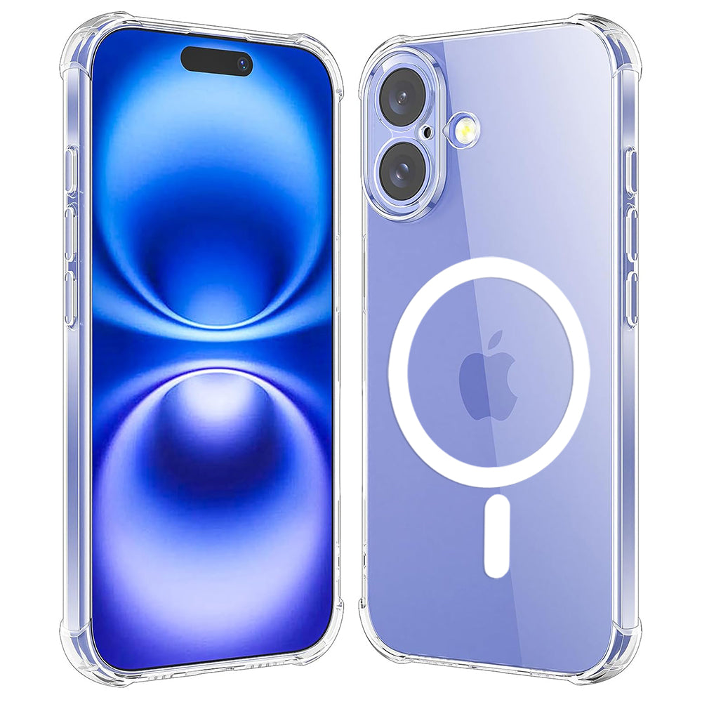 Techsuit - Shockproof Clear Silicone MagSafe - iPhone 16 - Clear