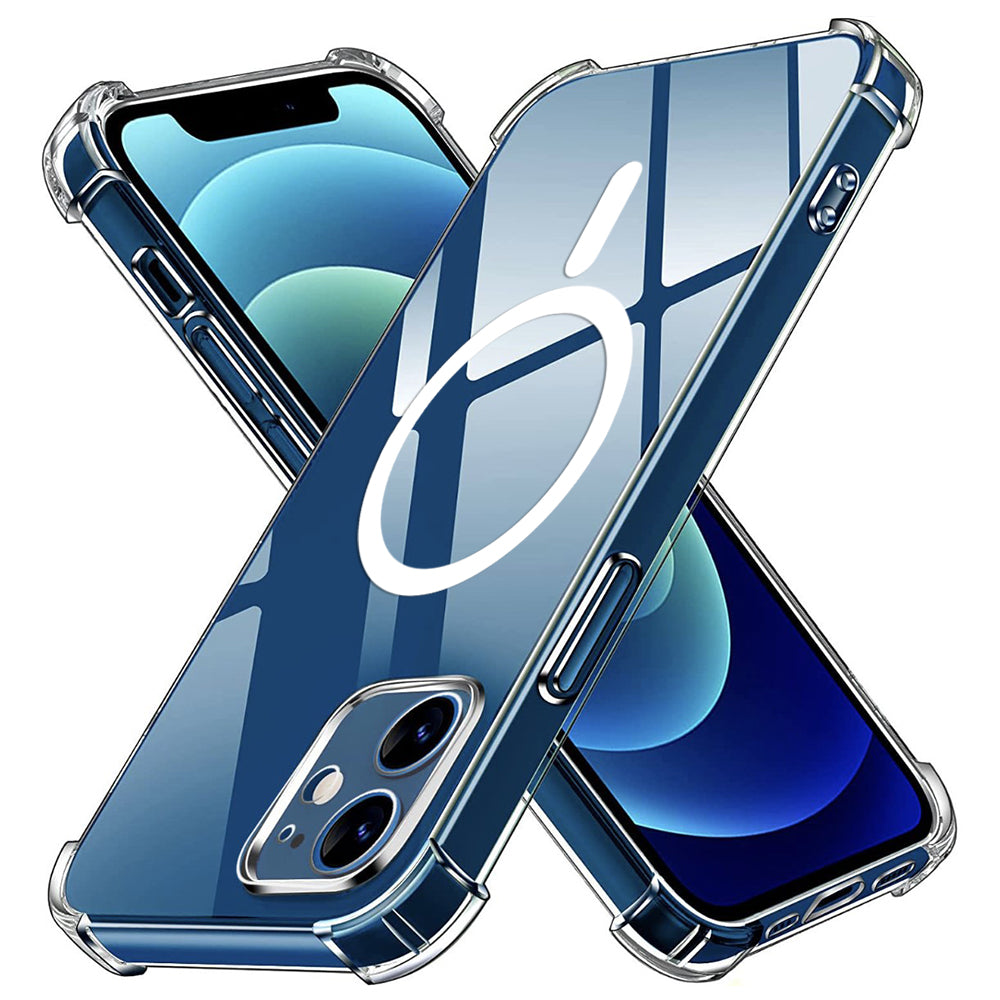 Techsuit - Shockproof Clear Silicone MagSafe - iPhone 12 - Clear