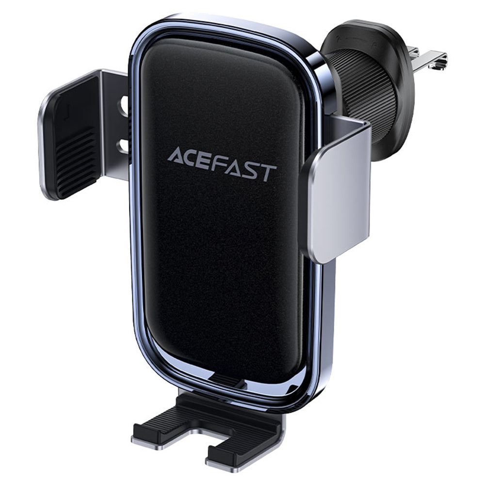 Acefast - Car Holder with Wireless Charging (D39) - for Air Vent, with Solar Panel, Battery, Automatic Arms, 300mAh - Black