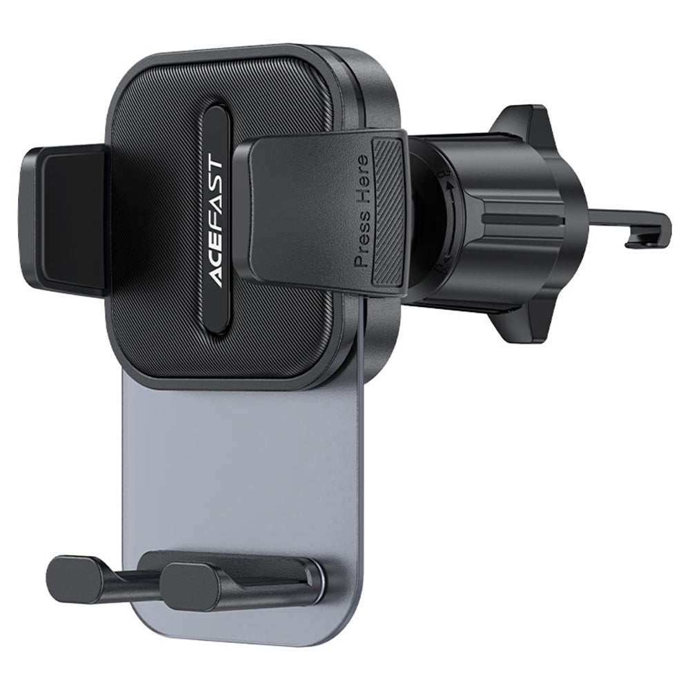 Acefast - Car Holder (D25) - for Air Vent, Free Rotation, Adjustable Angle, Secure Lock Clip, for 4.5 - 6.7" Phones - Black