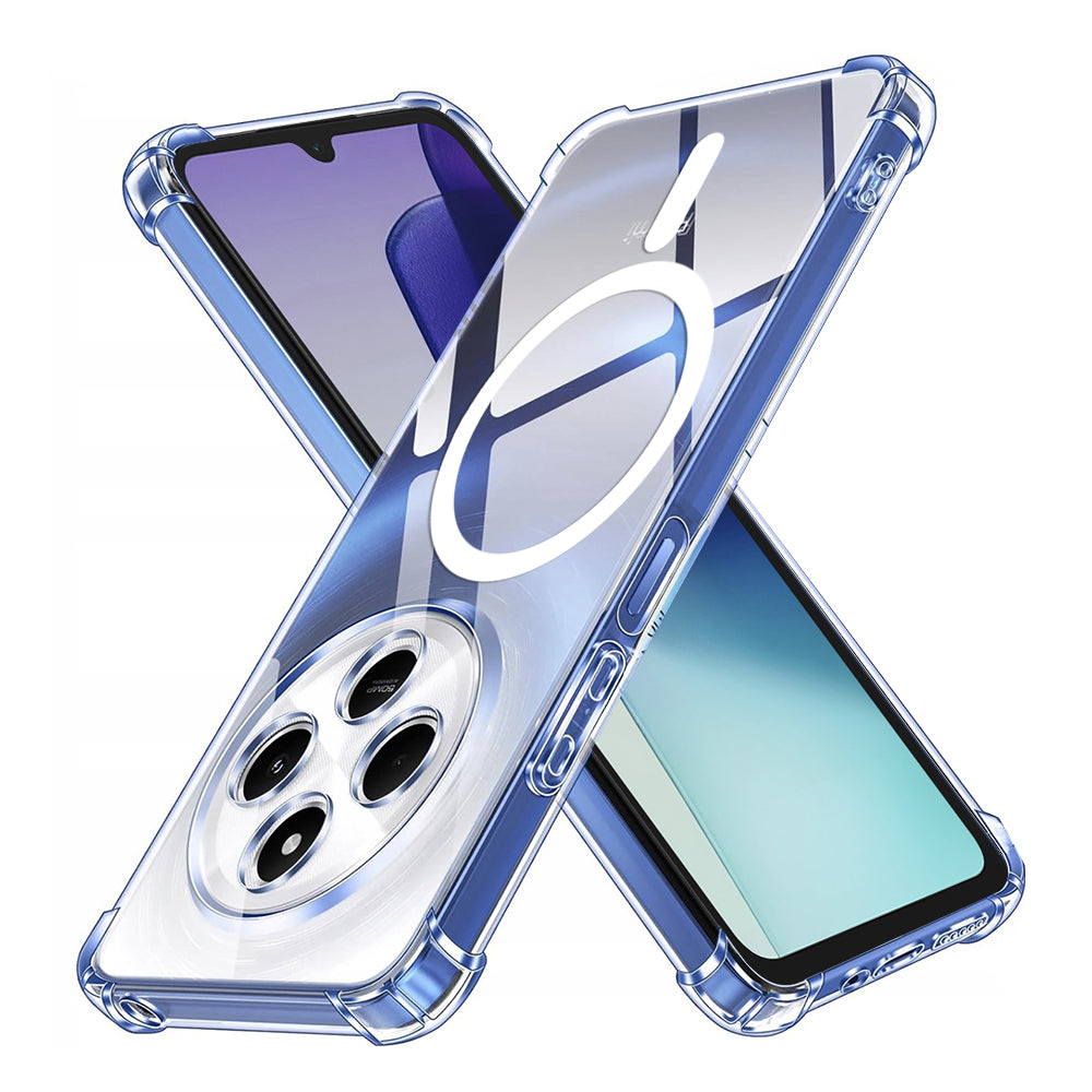 Techsuit - Shockproof Clear Silicone MagSafe - Xiaomi Redmi 14C / Poco C75 - Clear