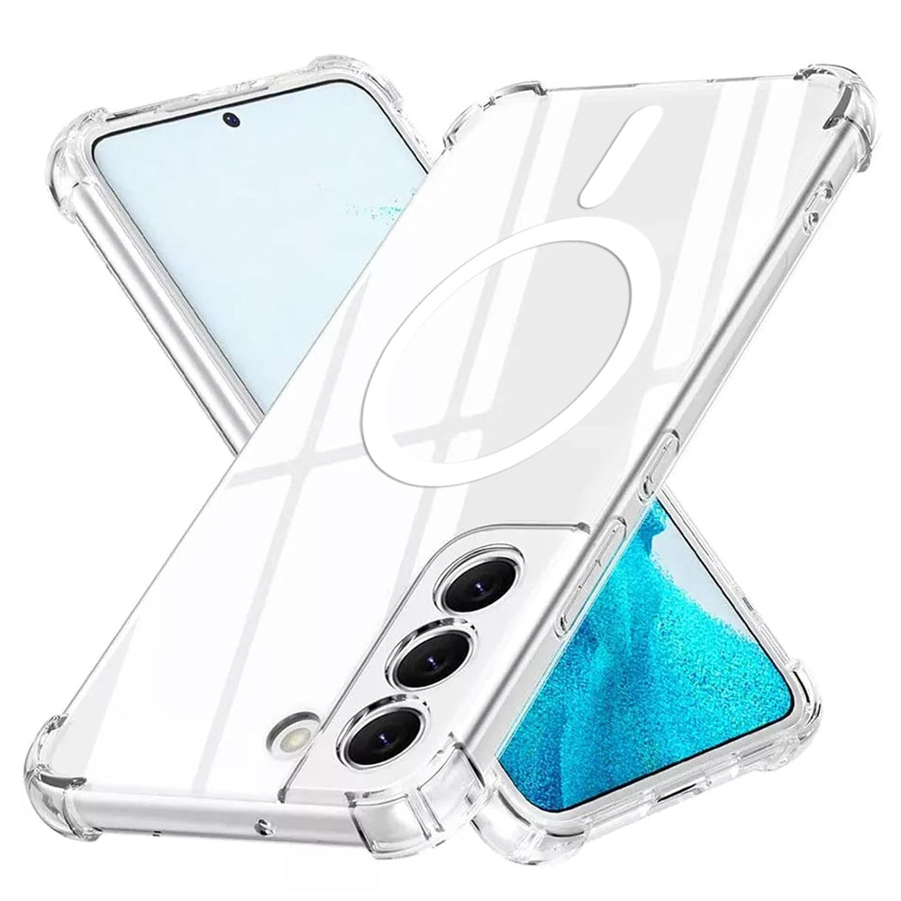 Techsuit - Shockproof Clear Silicone MagSafe - Samsung Galaxy S22 5G - Clear