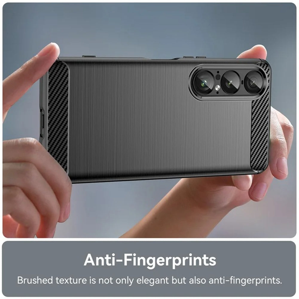 Techsuit - Carbon Silicone - Sony Xperia 1 VII - Black
