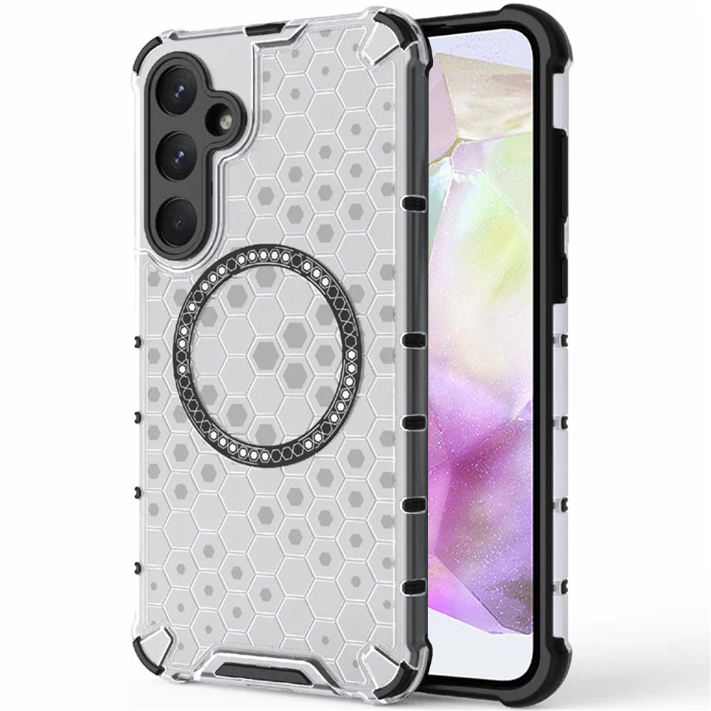 Techsuit - HoneyComb Shield MagSafe - Samsung Galaxy A35 5G - White