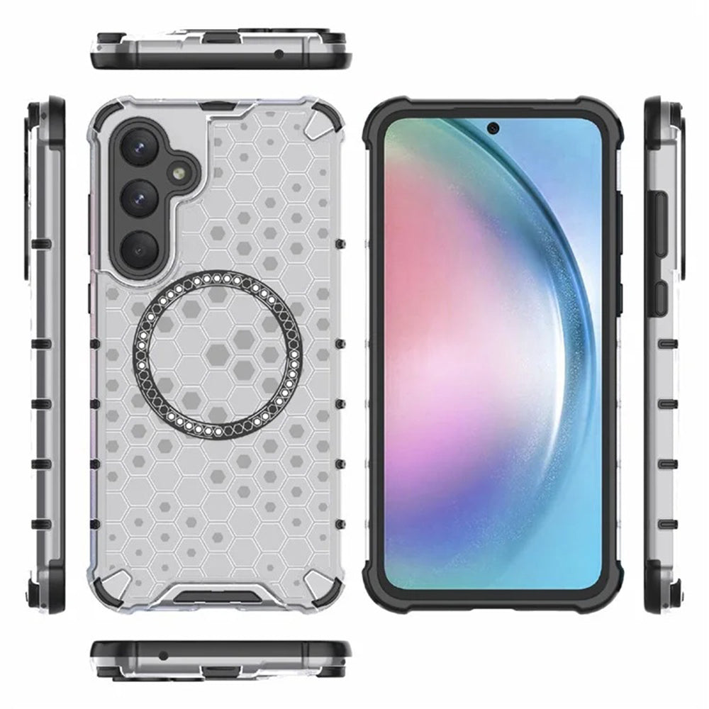 Techsuit - HoneyComb Shield MagSafe - Galaxy A55 5G - White