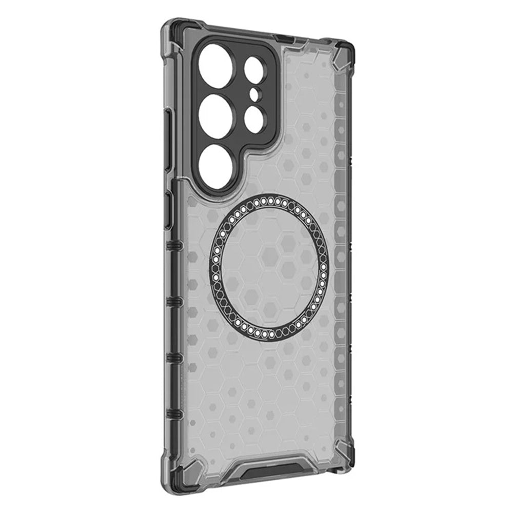 Techsuit - HoneyComb Shield MagSafe - Galaxy S25 Ultra - Black
