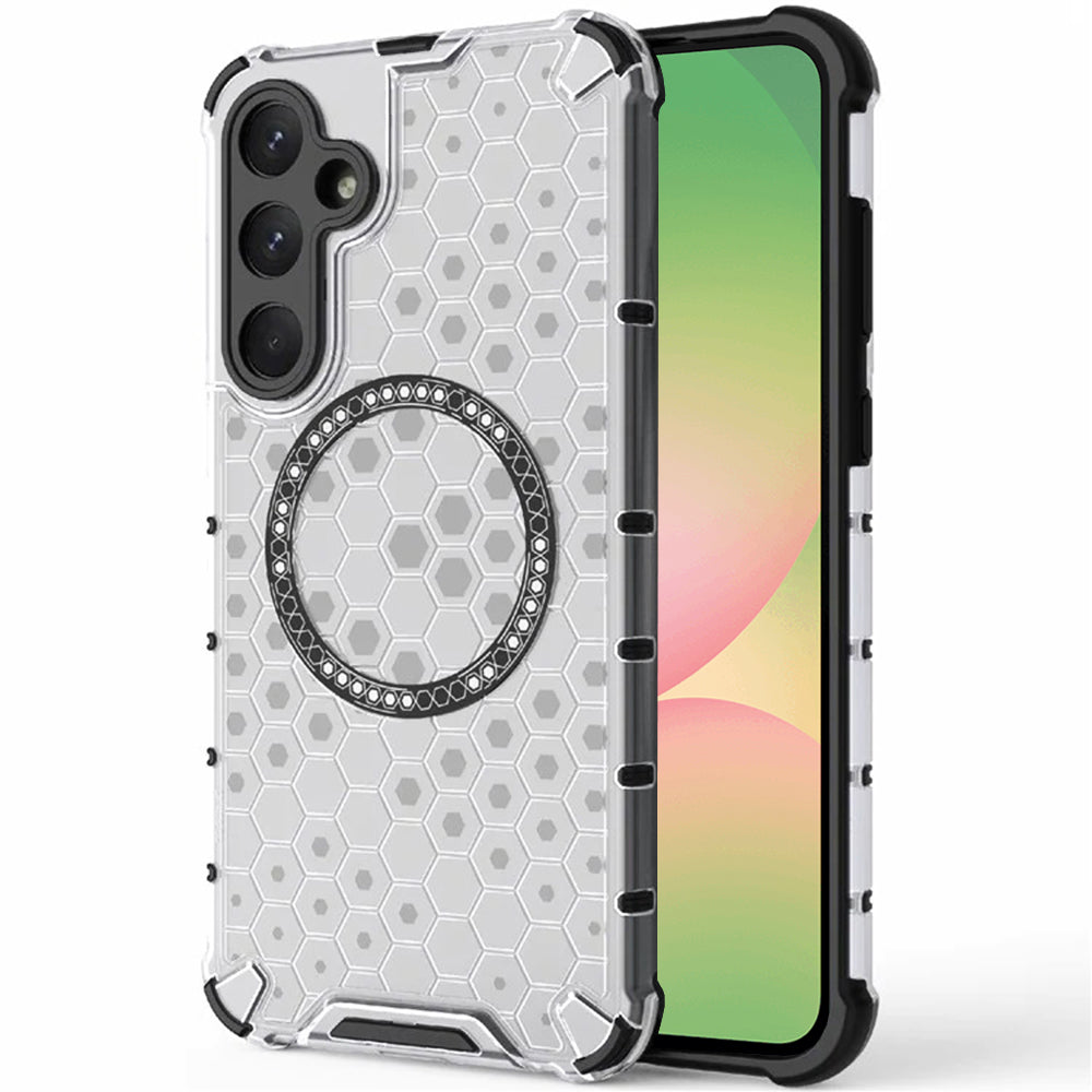 Techsuit - HoneyComb Shield MagSafe - Samsung Galaxy A56 5G - White