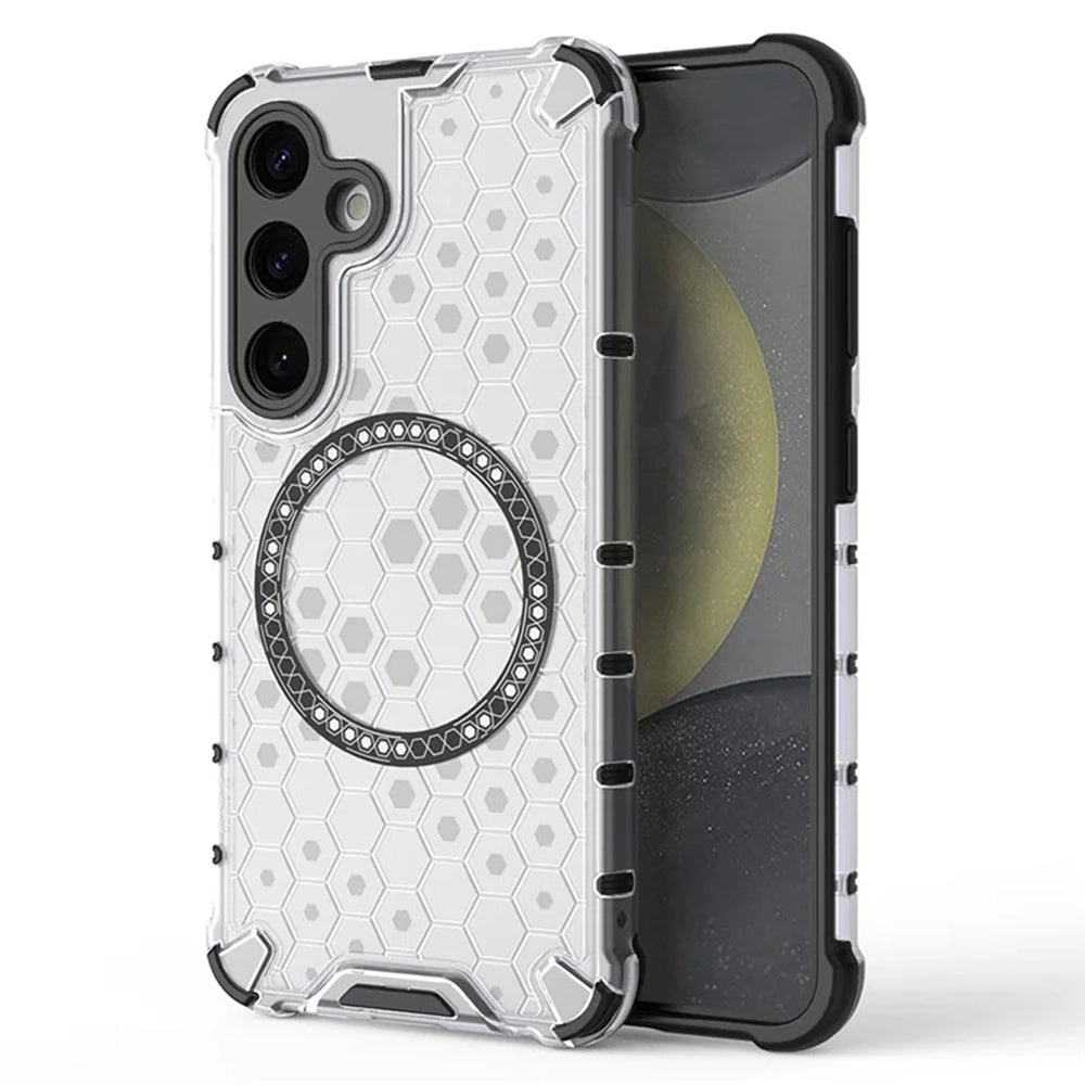 Techsuit - HoneyComb Shield MagSafe - Samsung Galaxy S24 - White