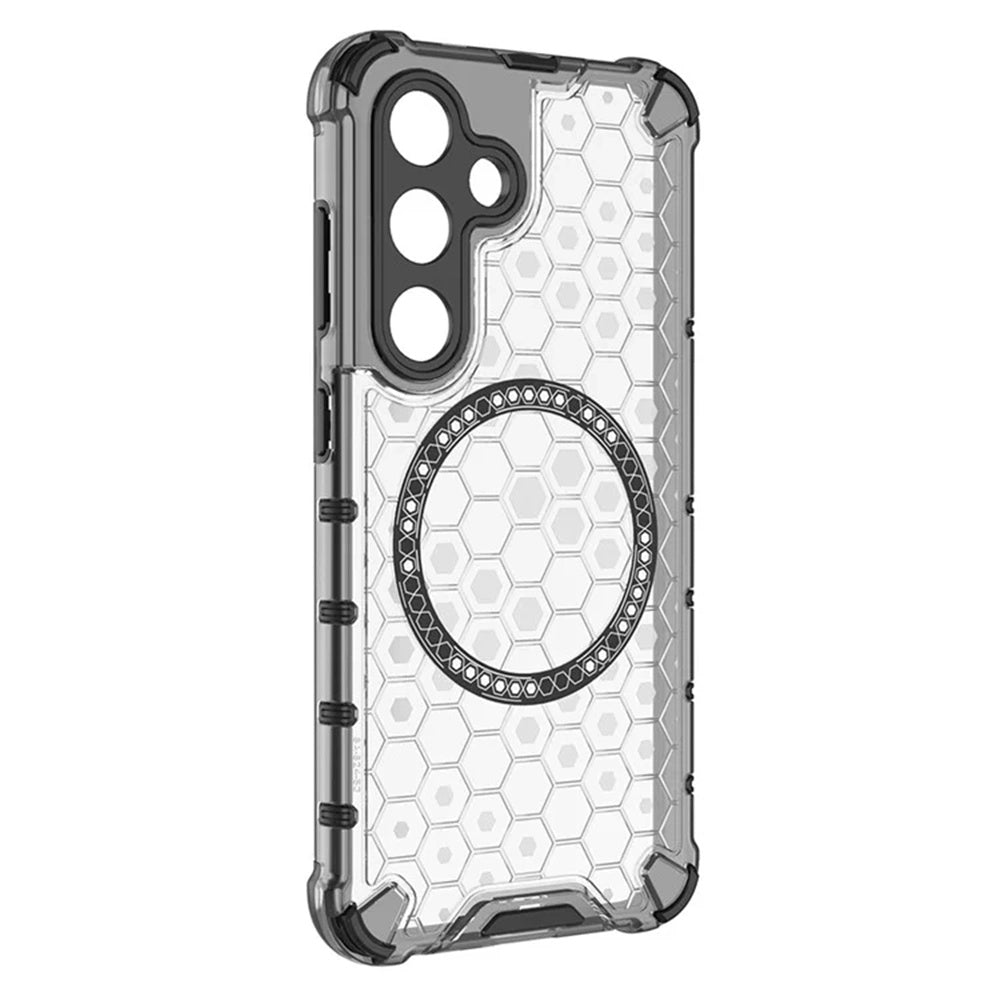 Techsuit - HoneyComb Shield MagSafe - Galaxy S25 - White