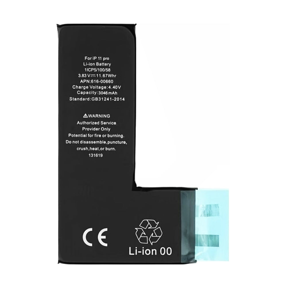 OEM - Smartphone Battery (18527) - without Flex-Cable - iPhone 11 Pro - 3046mAh - Black