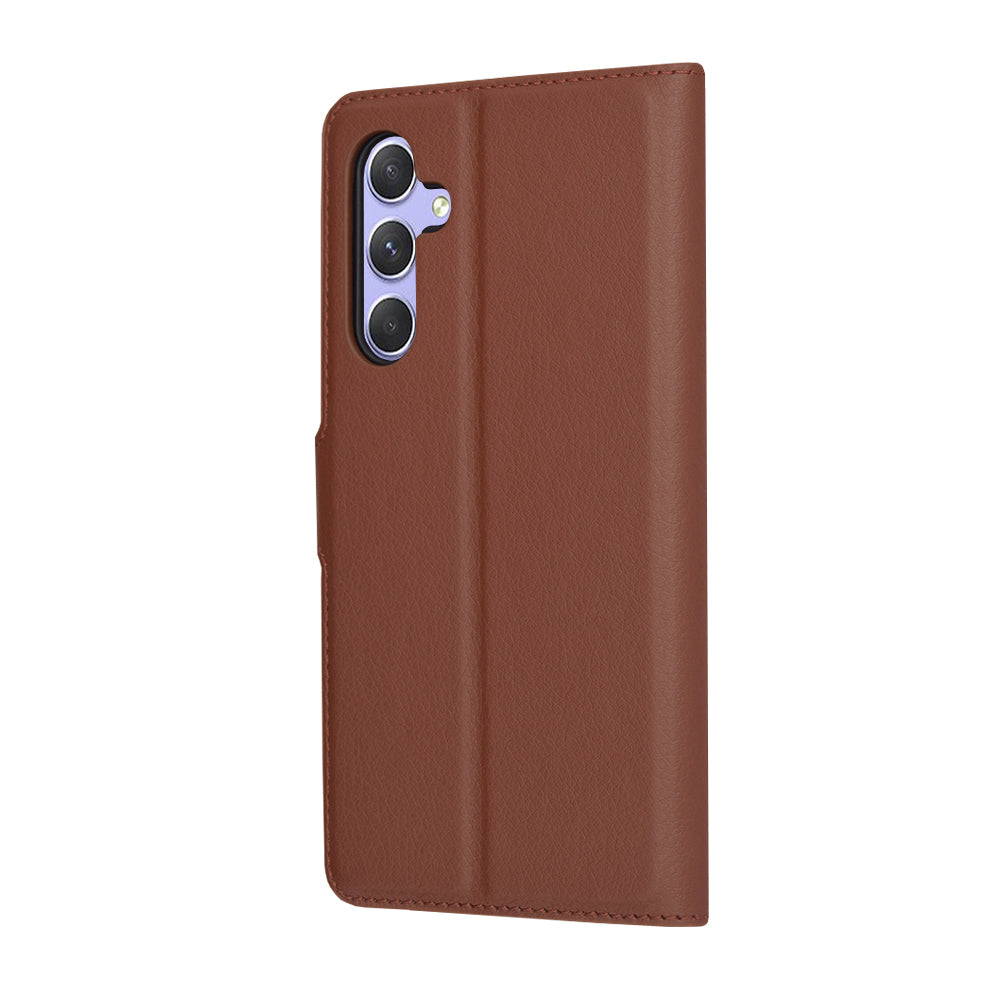 Techsuit - Leather Folio - Galaxy A54 - Brown
