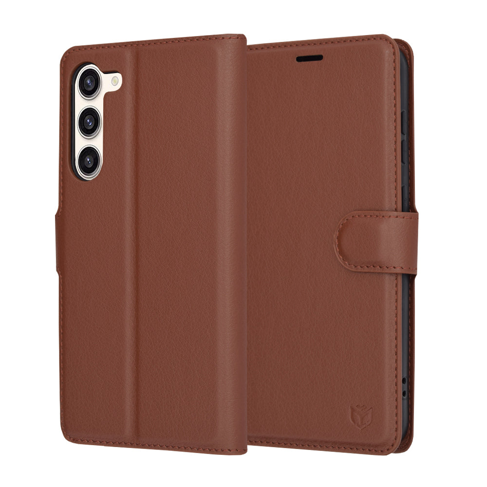 Techsuit - Leather Folio - Samsung Galaxy S23 Plus - Brown