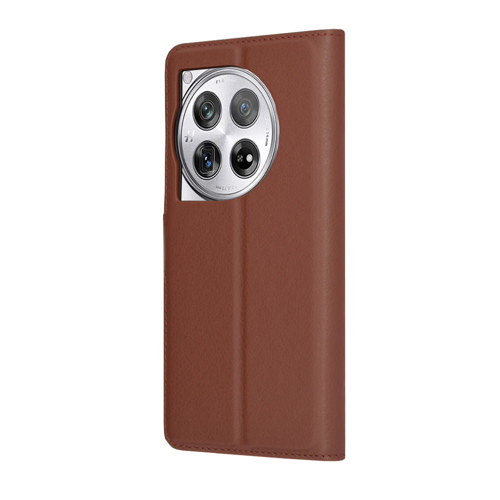 Techsuit - Leather Folio - OnePlus 12 - Brown