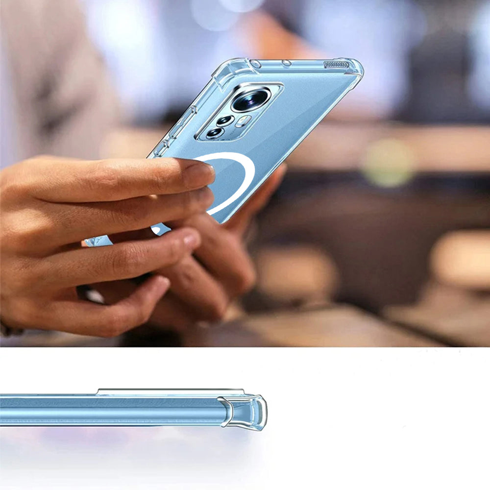 Techsuit - Shockproof Clear Silicone MagSafe - Galaxy A16 4G / A16 5G - Clear