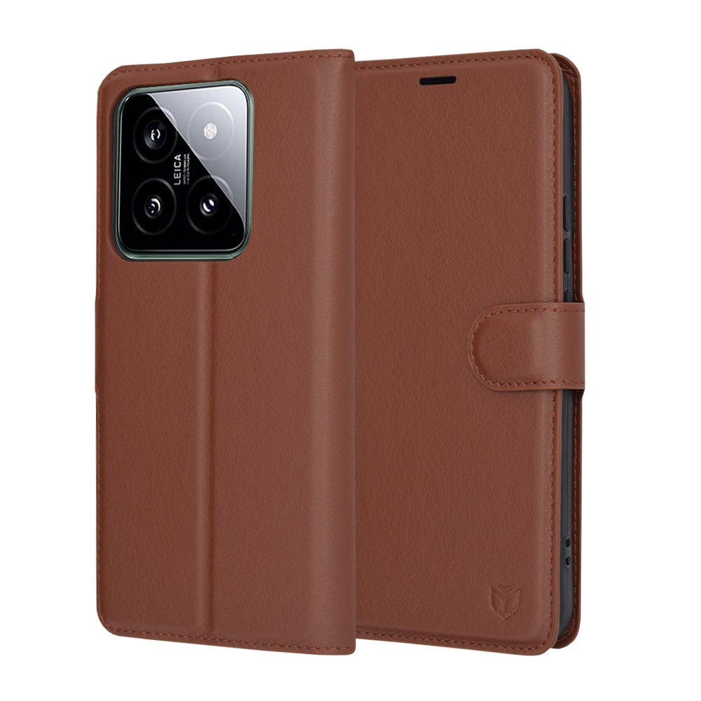 Techsuit - Leather Folio - Xiaomi 14 - Brown