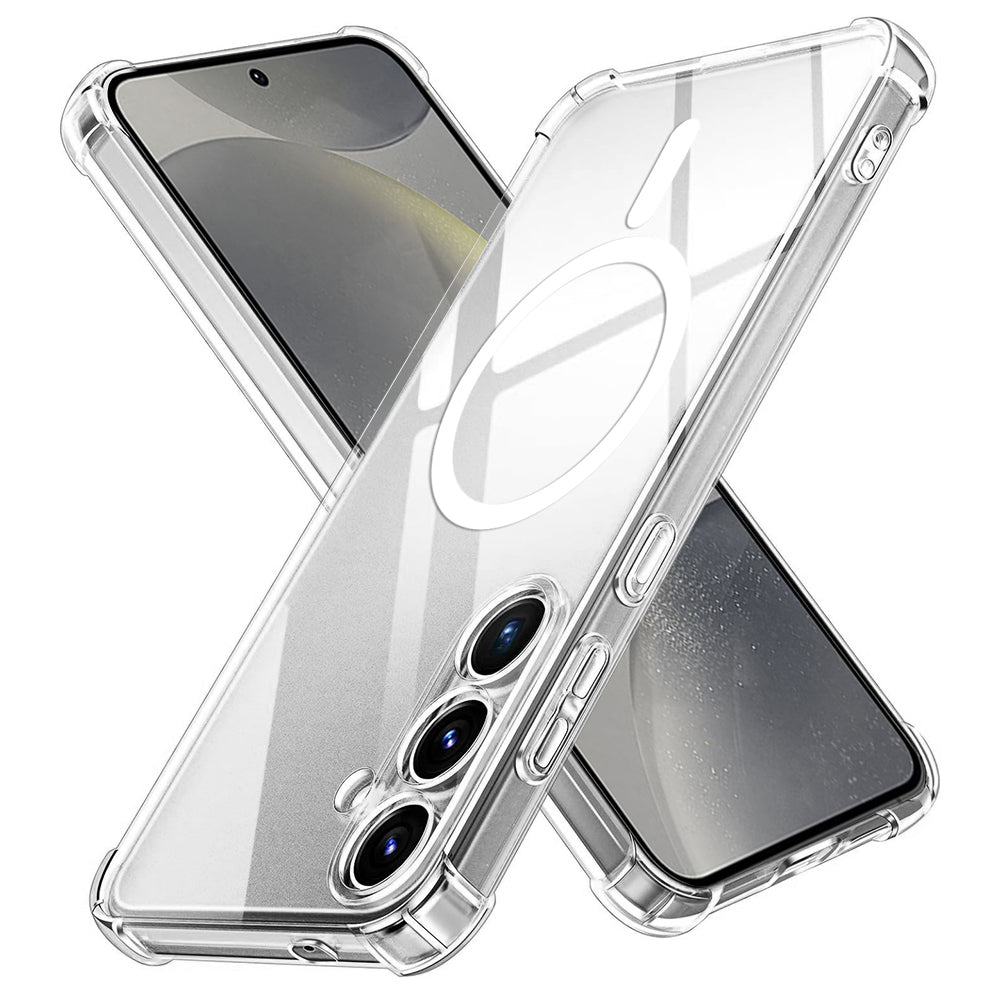 Techsuit - Shockproof Clear Silicone MagSafe - Samsung Galaxy S24 - Clear