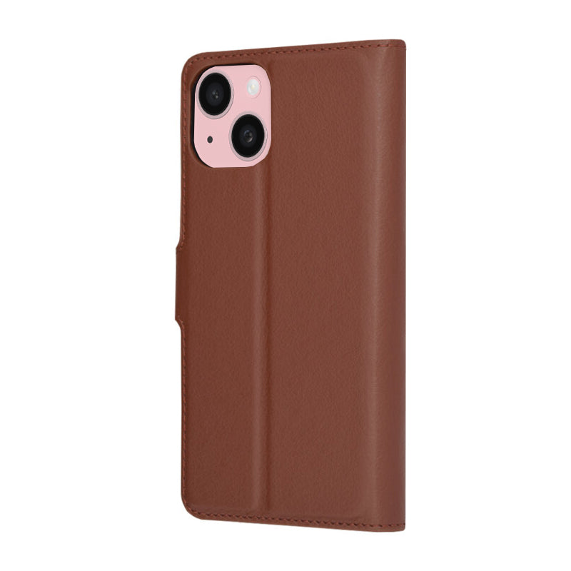 Techsuit - Leather Folio - iPhone 15 - Brown