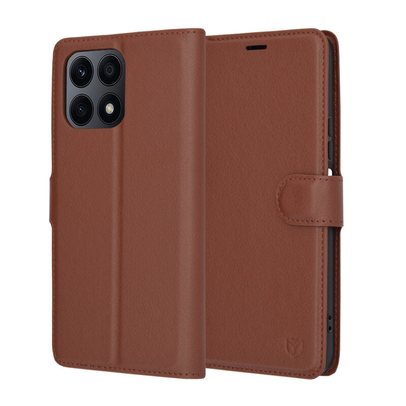 Techsuit - Leather Folio - Honor X8a - Brown