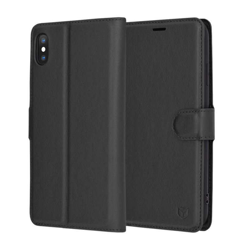 Techsuit - Leather Folio - iPhone XS Max - Black