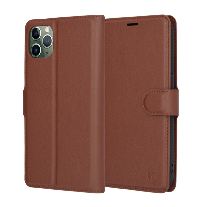Techsuit - Leather Folio - iPhone 11 Pro Max - Brown