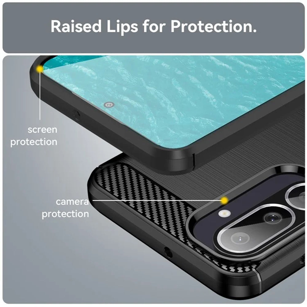 Techsuit - Carbon Silicone - Galaxy M56 - Black