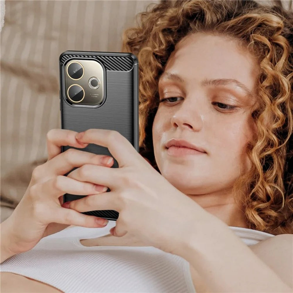 Techsuit - Carbon Silicone - Oppo A5 Pro 4G / A5 Pro 5G - Black