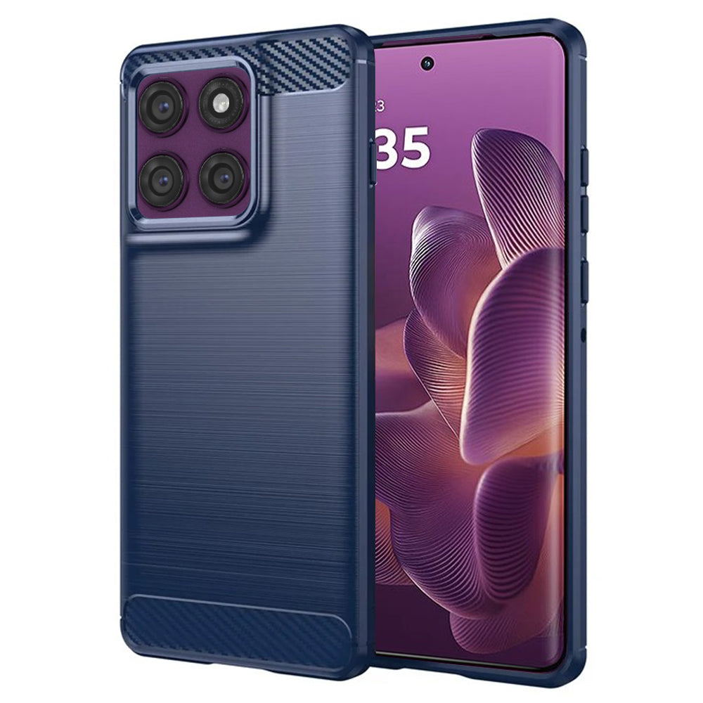 Techsuit - Carbon Silicone - Motorola Edge 60 Pro - Blue