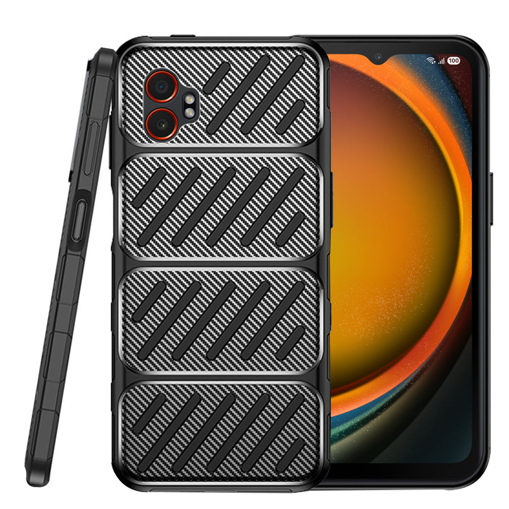 Techsuit - CarbonFiber - Galaxy Xcover7 Pro - Black