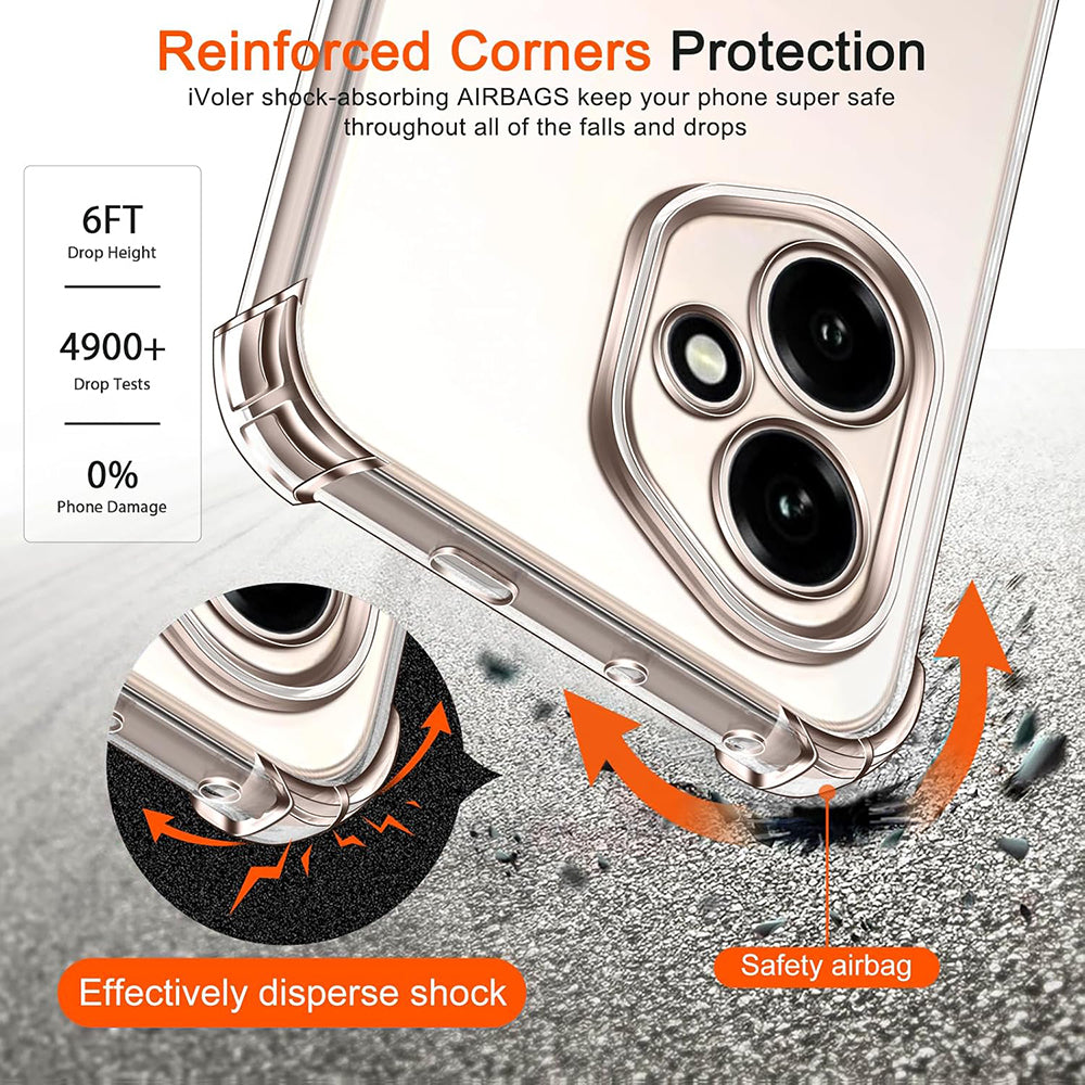 Techsuit - Shockproof Clear Silicone - Honor 400 - Clear