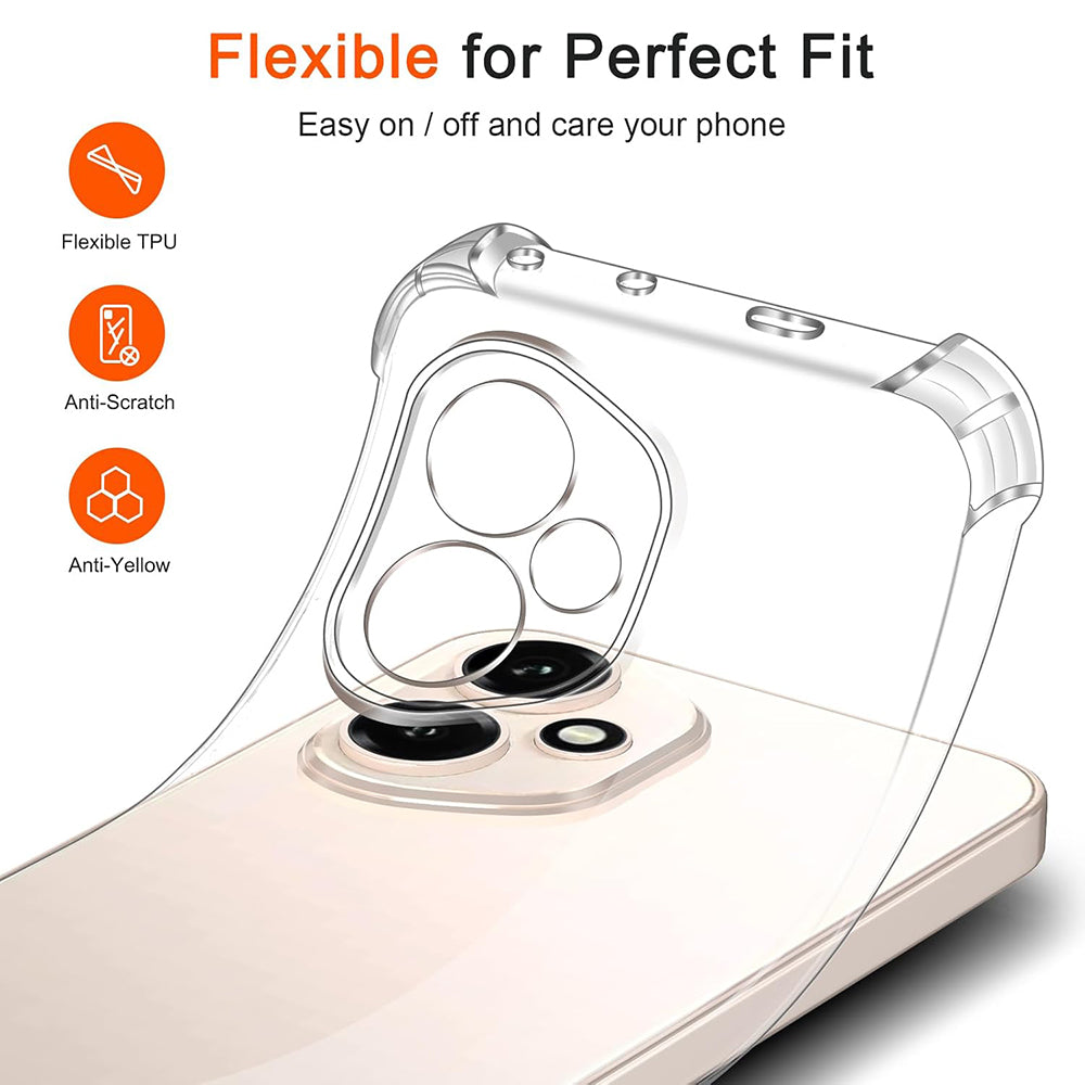 Techsuit - Shockproof Clear Silicone - Honor 400 Pro - Clear