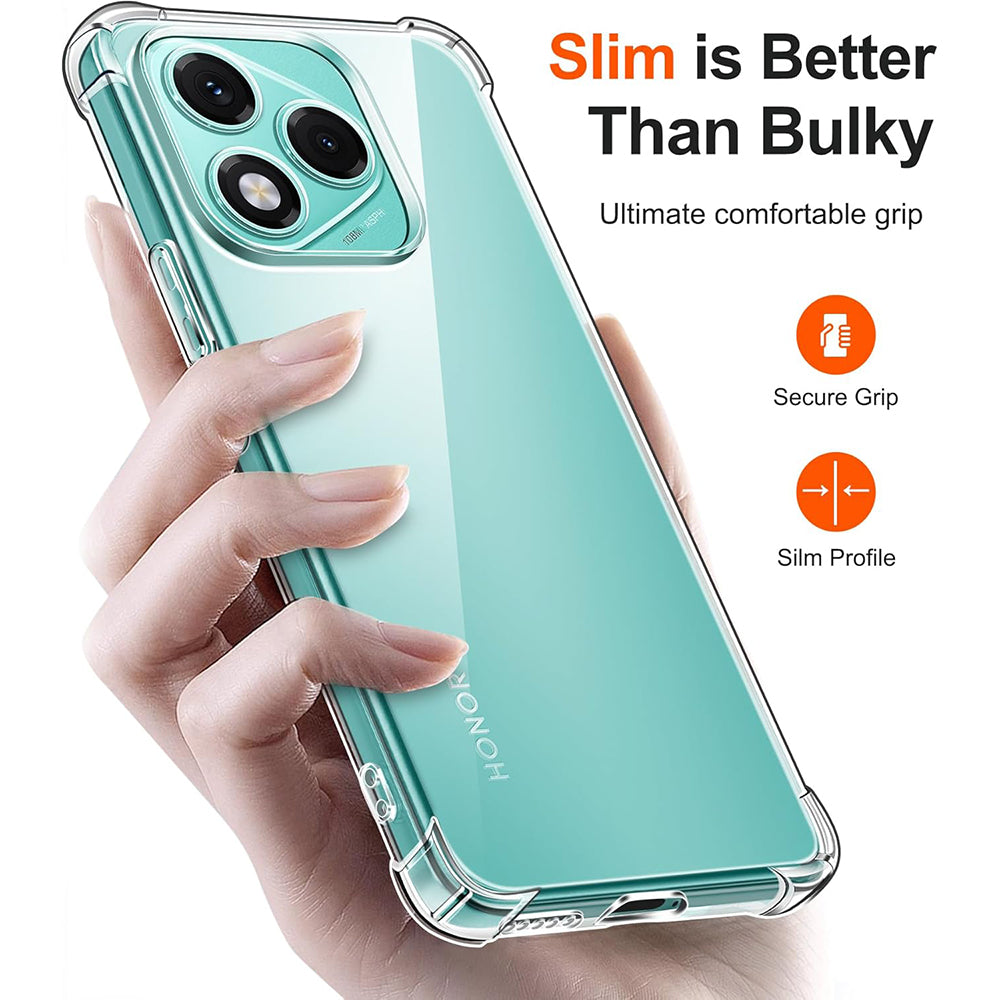 Techsuit - Shockproof Clear Silicone - Honor 400 Lite - Clear
