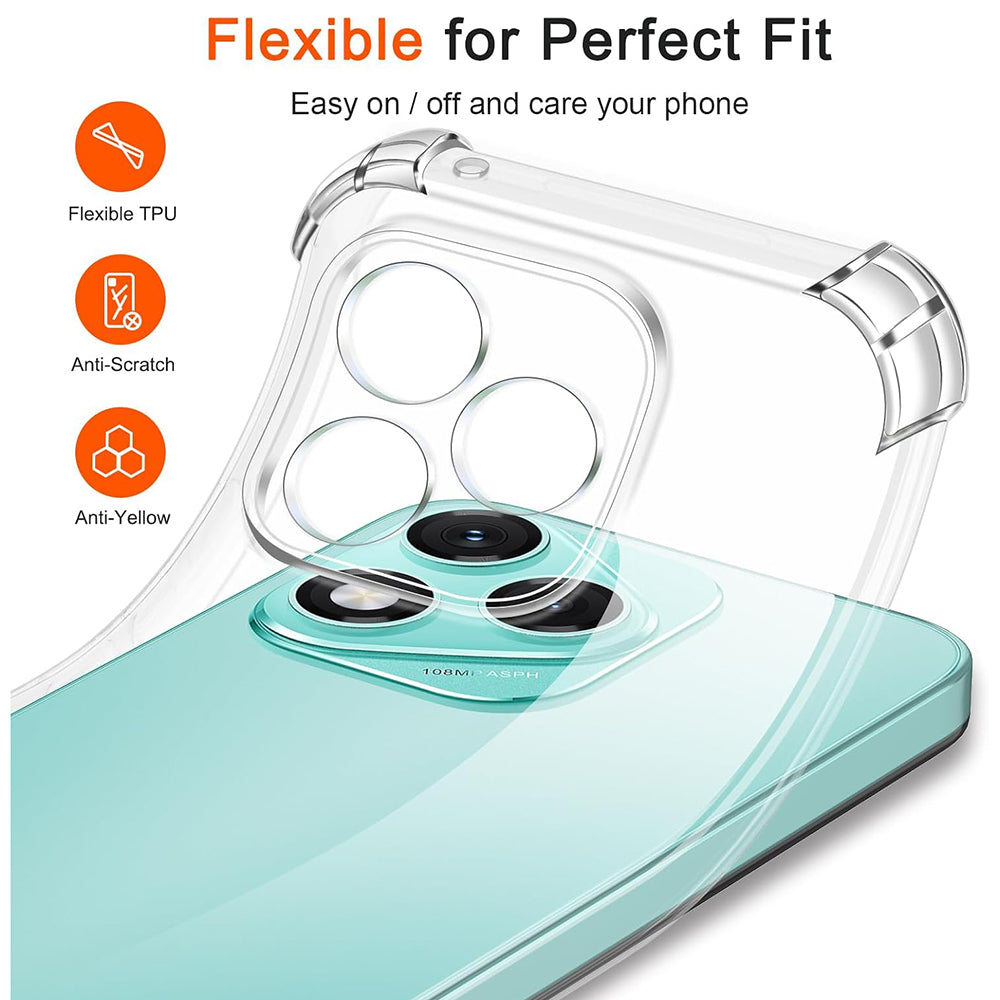 Techsuit - Shockproof Clear Silicone - Galaxy M56 - Clear