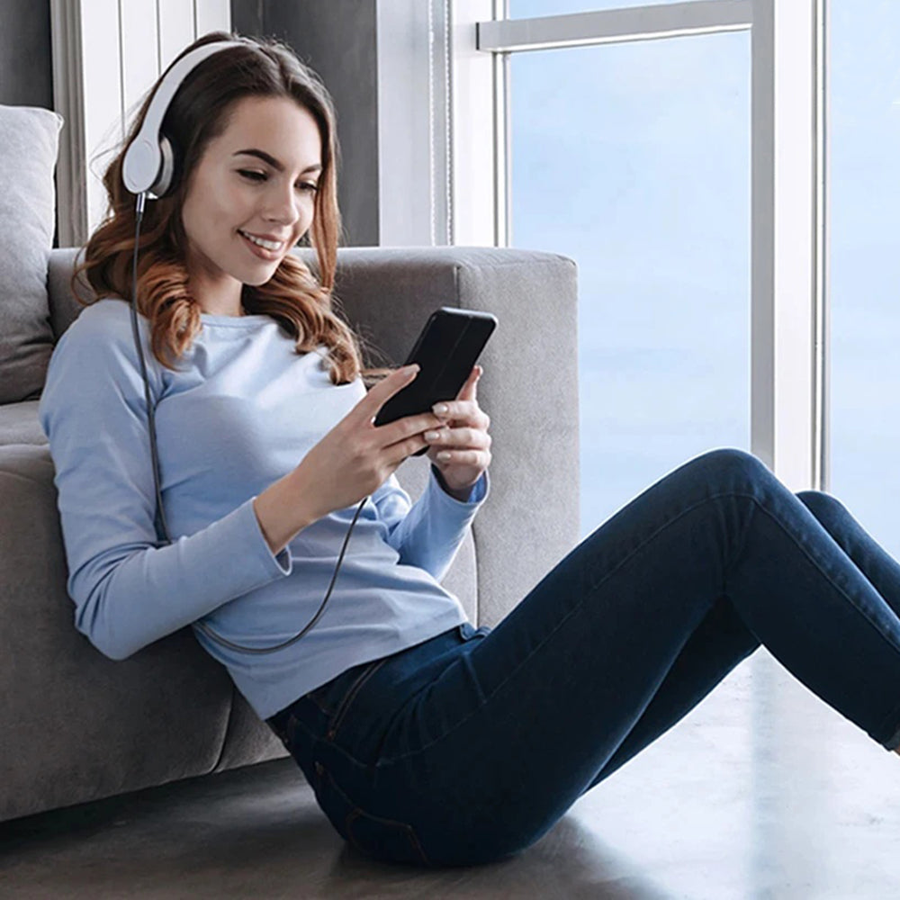 Techsuit - Premium Cable Adapter SoundShell (AC10) - iOS to 3.5mm Jack, 16bit/48Khz, 1.5m - Gray