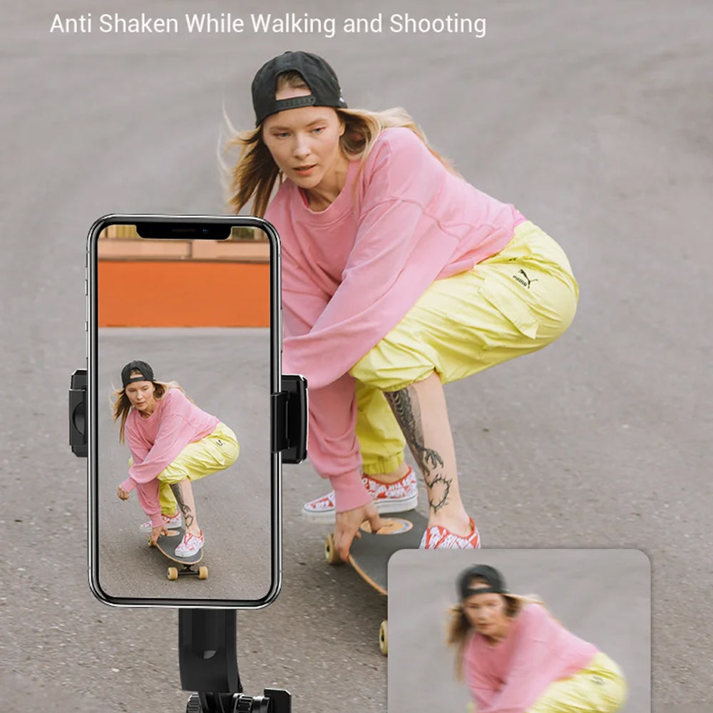 Techsuit - Selfie Stick (K28P) - Stable Monopod/Tripod with Bluetooth Remote Control, 183cm - Black