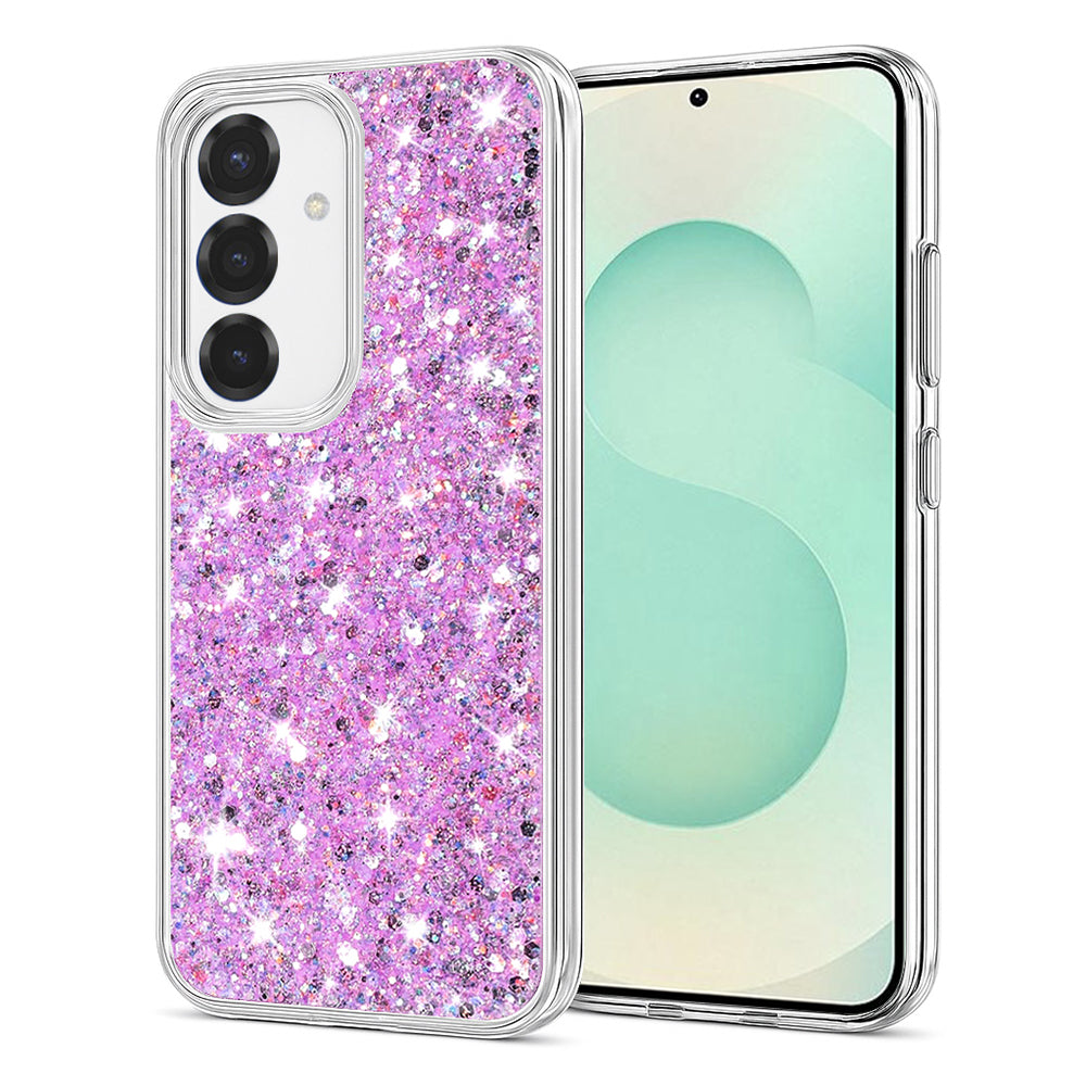 Techsuit - Sparkly Glitter - Samsung Galaxy S25 Plus - Magenta