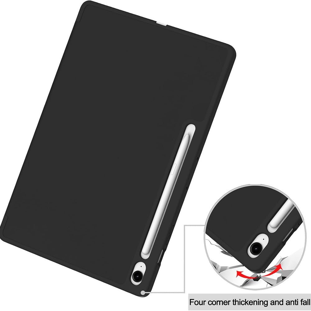 Techsuit - Flex Trifold (with Pencil Holder) - Galaxy Tab S10 FE Plus - Dark Blue