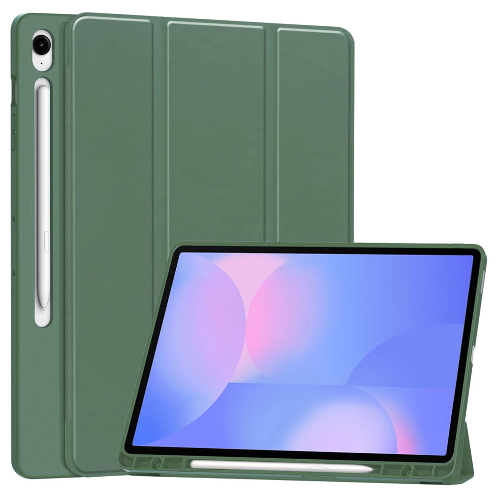 Techsuit - Flex Trifold (with Pencil Holder) - Samsung Galaxy Tab S10 FE Plus - Green