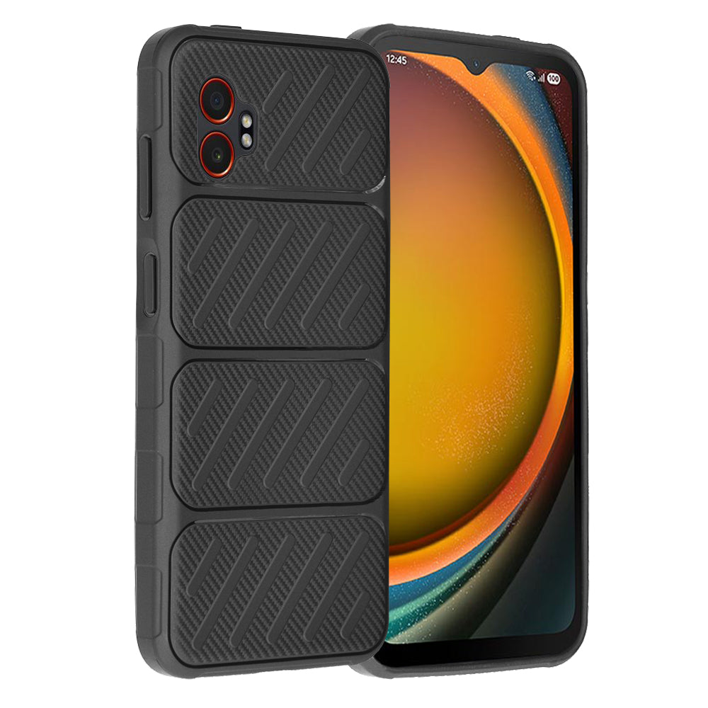 Techsuit - CarbonFiber - Samsung Galaxy Xcover7 Pro - Black