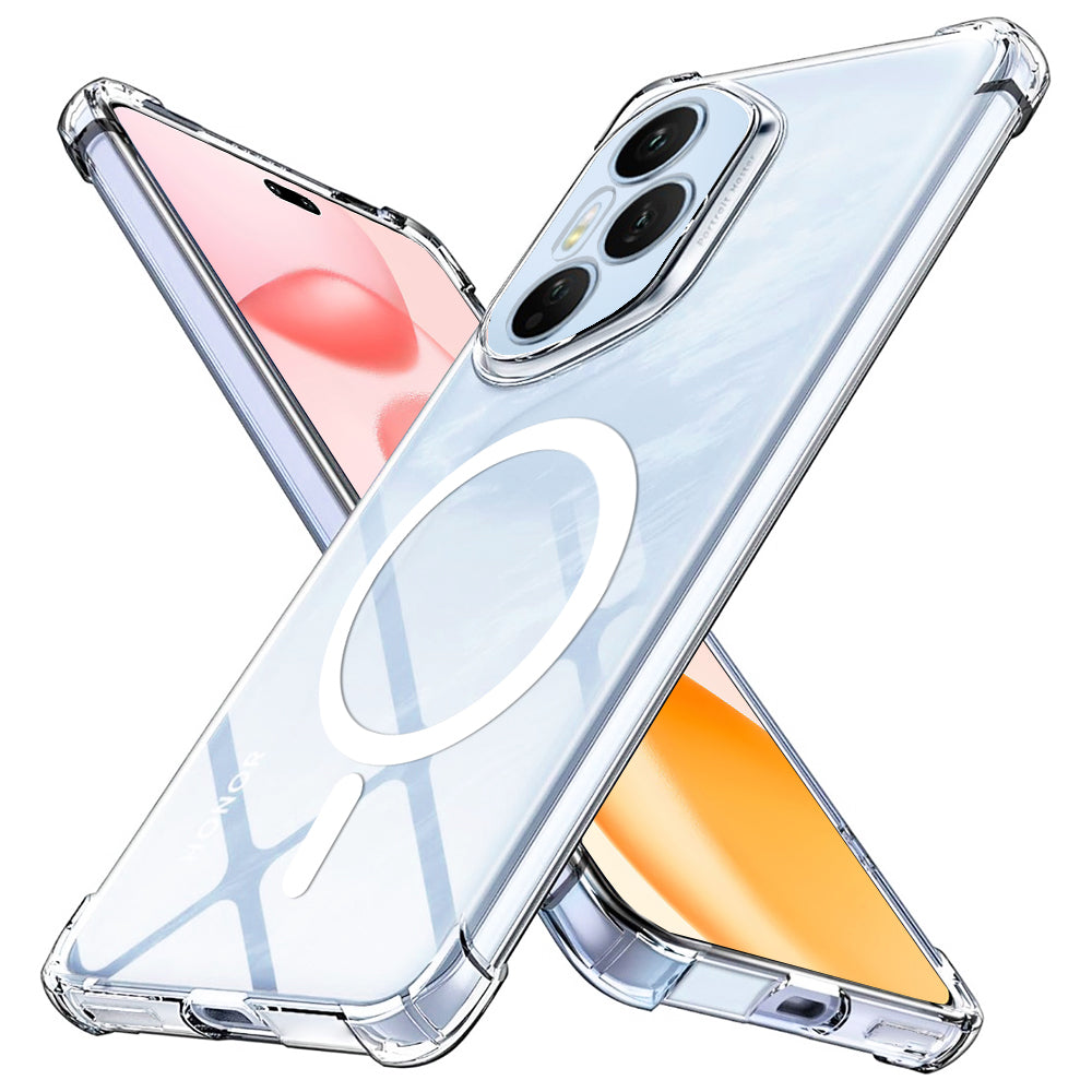Techsuit - Shockproof Clear Silicone MagSafe - Honor 400 Pro - Clear