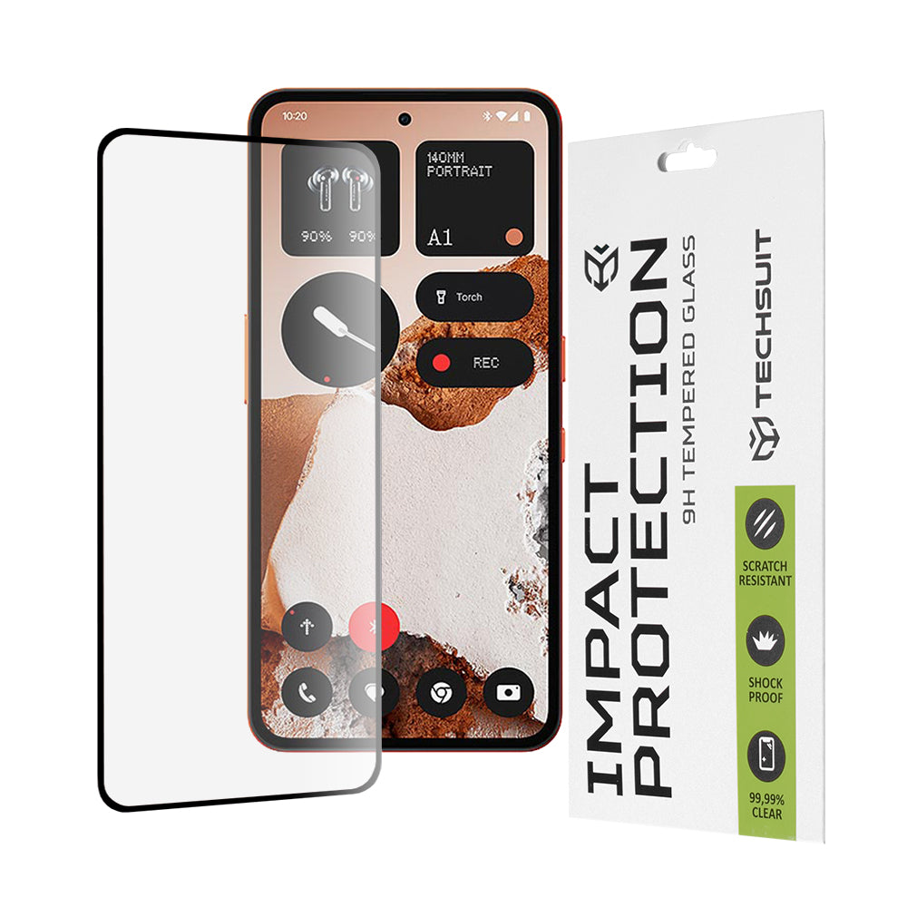 Techsuit - 111D Full Cover / Full Glue Glass - Nothing CMF Phone 2 Pro - Black