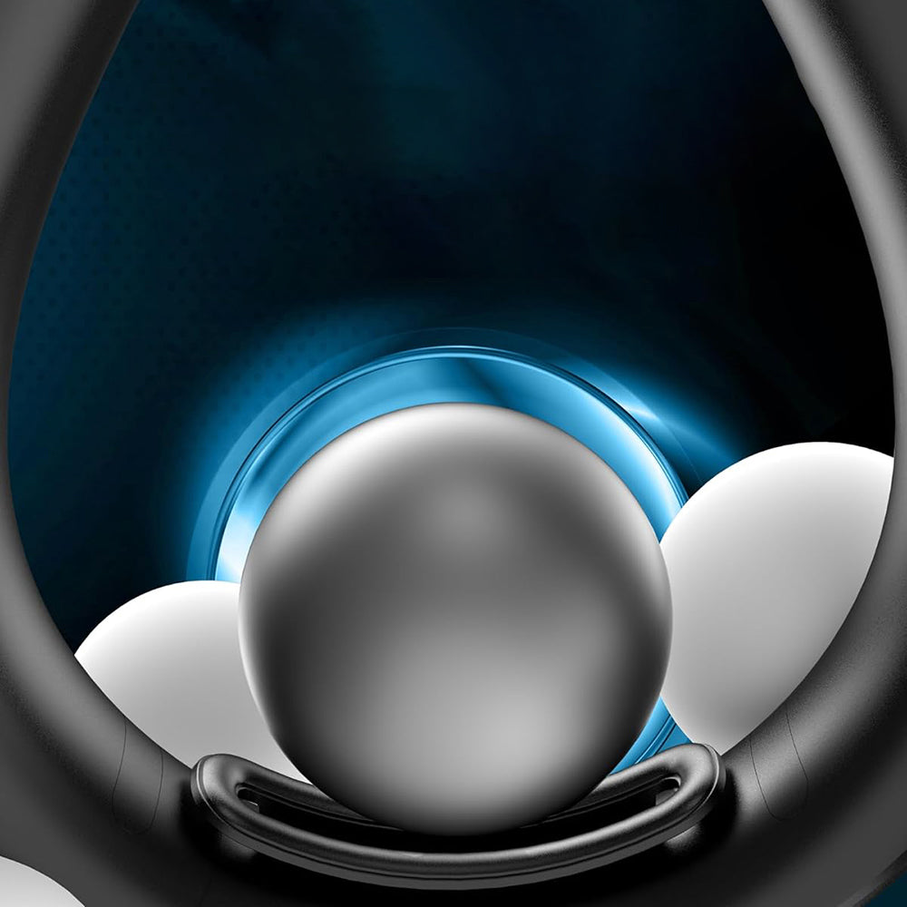 Techsuit - Neck Fan (S11) - Portable, Silicone Support, 4x Airflow, Digital Display, 4000mAh, 4800RPM - Black