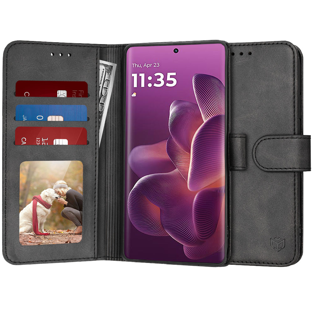 Techsuit - Diary Book - Motorola Edge 60 Pro - Black