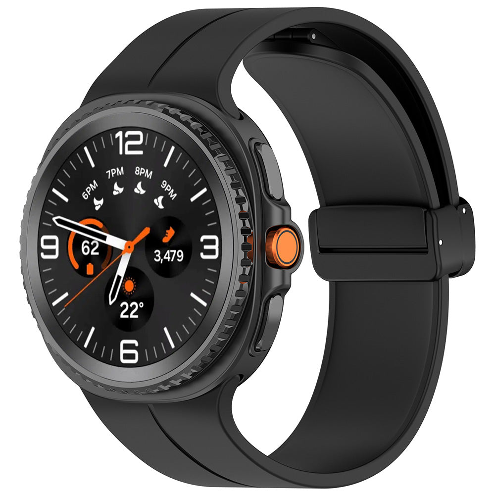 Techsuit - Watchband (W011) - Samsung Galaxy Watch8 40mm/Watch8 44mm/Watch8 Classic - Black