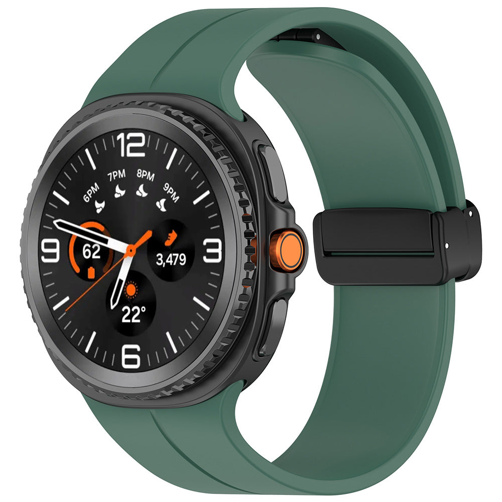 Techsuit - Watchband (W011) - Samsung Galaxy Watch8 40mm/Watch8 44mm/Watch8 Classic - Dark Green