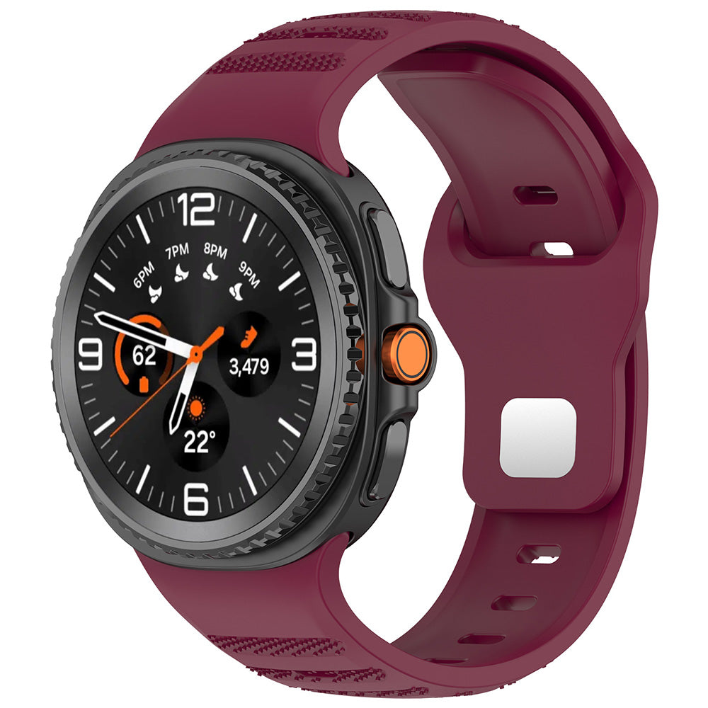 Techsuit - Watchband (W050) - Samsung Galaxy Watch8 40mm/Watch8 44mm/Watch8 Classic - Bordeaux