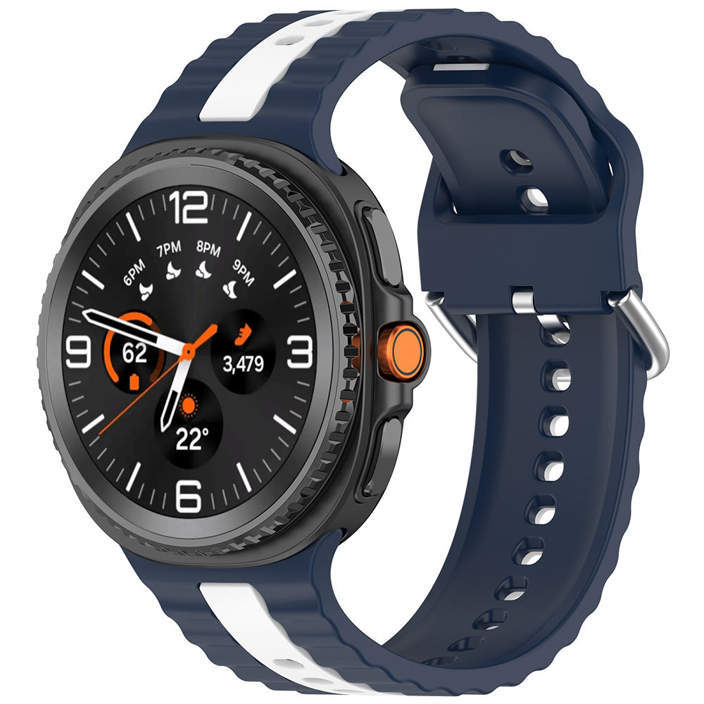 Techsuit - Watchband (W078) - Samsung Galaxy Watch8 40mm/Watch8 44mm/Watch8 Classic - Dark Denim